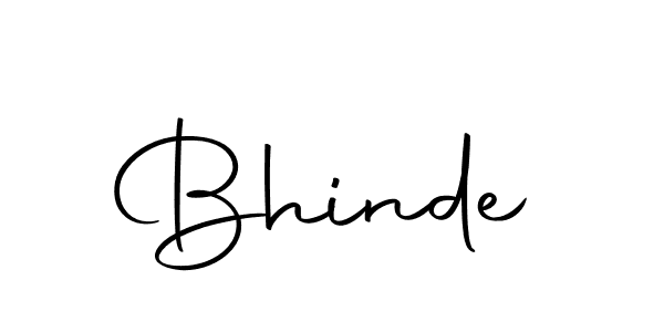 Make a beautiful signature design for name Bhinde. Use this online signature maker to create a handwritten signature for free. Bhinde signature style 10 images and pictures png