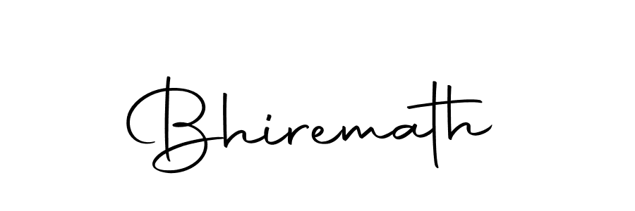 Create a beautiful signature design for name Bhiremath. With this signature (Autography-DOLnW) fonts, you can make a handwritten signature for free. Bhiremath signature style 10 images and pictures png