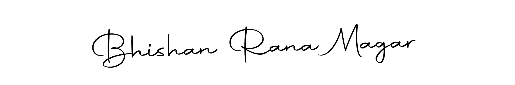 Create a beautiful signature design for name Bhishan Rana Magar. With this signature (Autography-DOLnW) fonts, you can make a handwritten signature for free. Bhishan Rana Magar signature style 10 images and pictures png