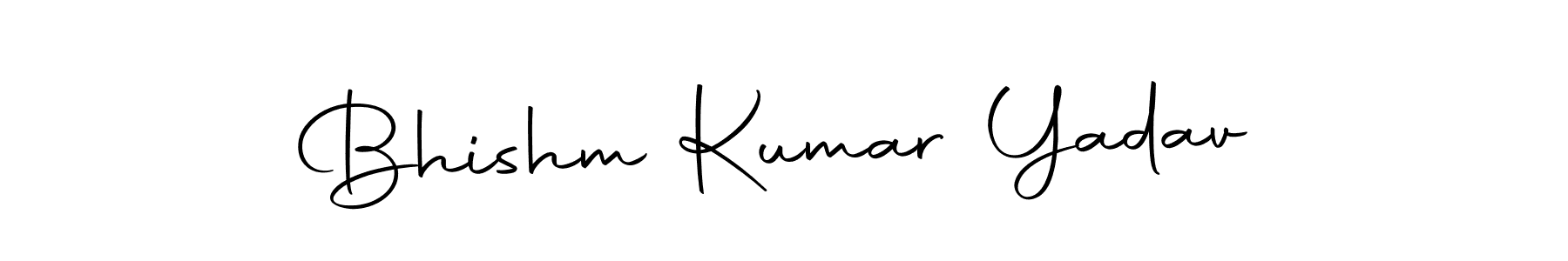 You should practise on your own different ways (Autography-DOLnW) to write your name (Bhishm Kumar Yadav) in signature. don't let someone else do it for you. Bhishm Kumar Yadav signature style 10 images and pictures png