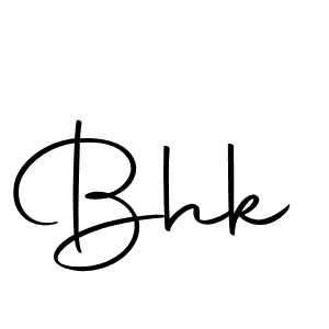 Create a beautiful signature design for name Bhk. With this signature (Autography-DOLnW) fonts, you can make a handwritten signature for free. Bhk signature style 10 images and pictures png