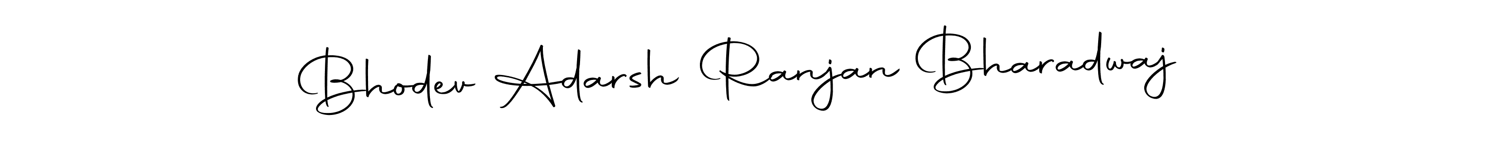 Design your own signature with our free online signature maker. With this signature software, you can create a handwritten (Autography-DOLnW) signature for name Bhodev Adarsh Ranjan Bharadwaj. Bhodev Adarsh Ranjan Bharadwaj signature style 10 images and pictures png