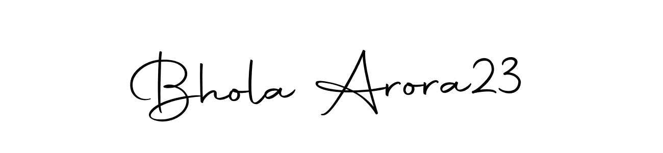 if you are searching for the best signature style for your name Bhola Arora23. so please give up your signature search. here we have designed multiple signature styles  using Autography-DOLnW. Bhola Arora23 signature style 10 images and pictures png