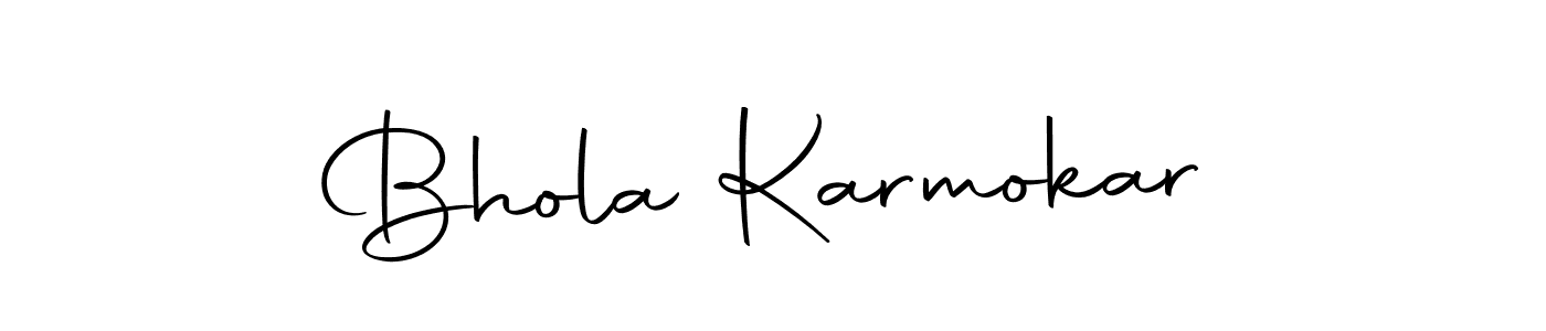 Design your own signature with our free online signature maker. With this signature software, you can create a handwritten (Autography-DOLnW) signature for name Bhola Karmokar. Bhola Karmokar signature style 10 images and pictures png