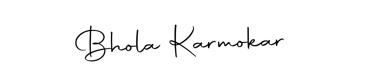 Design your own signature with our free online signature maker. With this signature software, you can create a handwritten (Autography-DOLnW) signature for name Bhola Karmokar. Bhola Karmokar signature style 10 images and pictures png