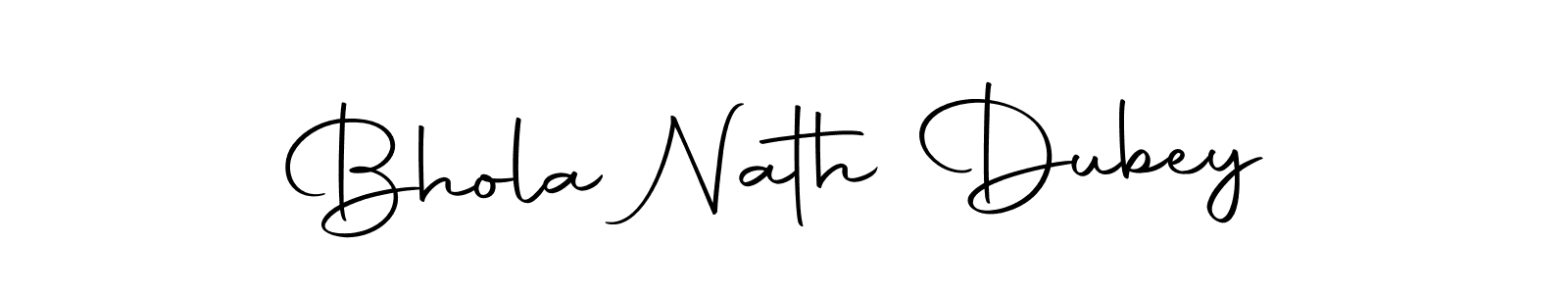 How to make Bhola Nath Dubey name signature. Use Autography-DOLnW style for creating short signs online. This is the latest handwritten sign. Bhola Nath Dubey signature style 10 images and pictures png