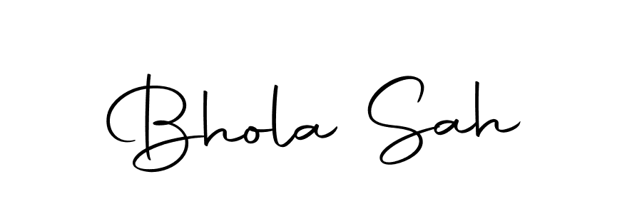 Use a signature maker to create a handwritten signature online. With this signature software, you can design (Autography-DOLnW) your own signature for name Bhola Sah. Bhola Sah signature style 10 images and pictures png