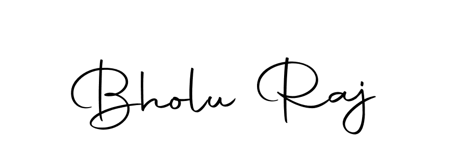 Design your own signature with our free online signature maker. With this signature software, you can create a handwritten (Autography-DOLnW) signature for name Bholu Raj. Bholu Raj signature style 10 images and pictures png