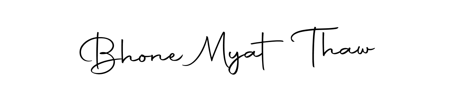 You can use this online signature creator to create a handwritten signature for the name Bhone Myat Thaw. This is the best online autograph maker. Bhone Myat Thaw signature style 10 images and pictures png