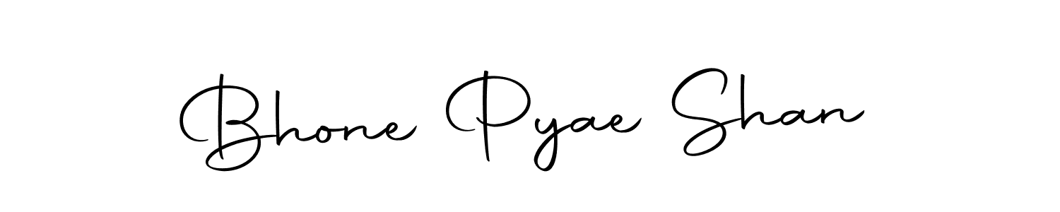 Autography-DOLnW is a professional signature style that is perfect for those who want to add a touch of class to their signature. It is also a great choice for those who want to make their signature more unique. Get Bhone Pyae Shan name to fancy signature for free. Bhone Pyae Shan signature style 10 images and pictures png
