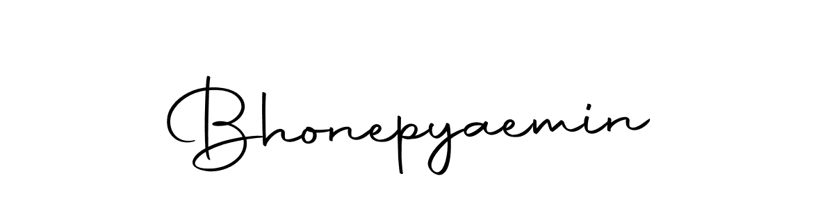 You should practise on your own different ways (Autography-DOLnW) to write your name (Bhonepyaemin) in signature. don't let someone else do it for you. Bhonepyaemin signature style 10 images and pictures png