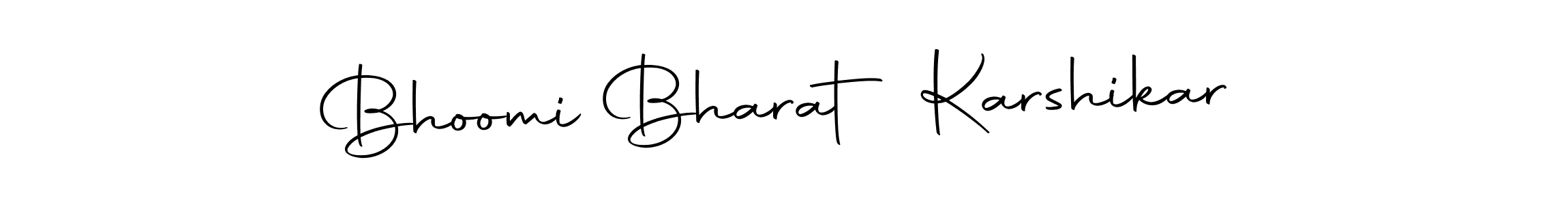 You should practise on your own different ways (Autography-DOLnW) to write your name (Bhoomi Bharat Karshikar) in signature. don't let someone else do it for you. Bhoomi Bharat Karshikar signature style 10 images and pictures png