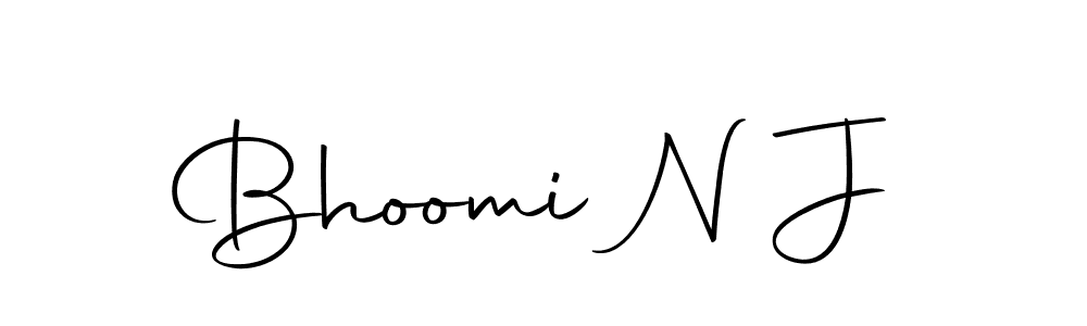 Autography-DOLnW is a professional signature style that is perfect for those who want to add a touch of class to their signature. It is also a great choice for those who want to make their signature more unique. Get Bhoomi N J name to fancy signature for free. Bhoomi N J signature style 10 images and pictures png