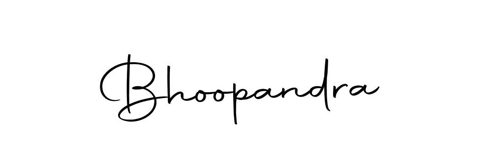 Design your own signature with our free online signature maker. With this signature software, you can create a handwritten (Autography-DOLnW) signature for name Bhoopandra. Bhoopandra signature style 10 images and pictures png