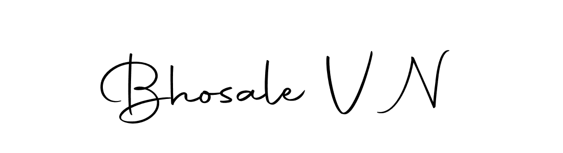 Design your own signature with our free online signature maker. With this signature software, you can create a handwritten (Autography-DOLnW) signature for name Bhosale V N. Bhosale V N signature style 10 images and pictures png