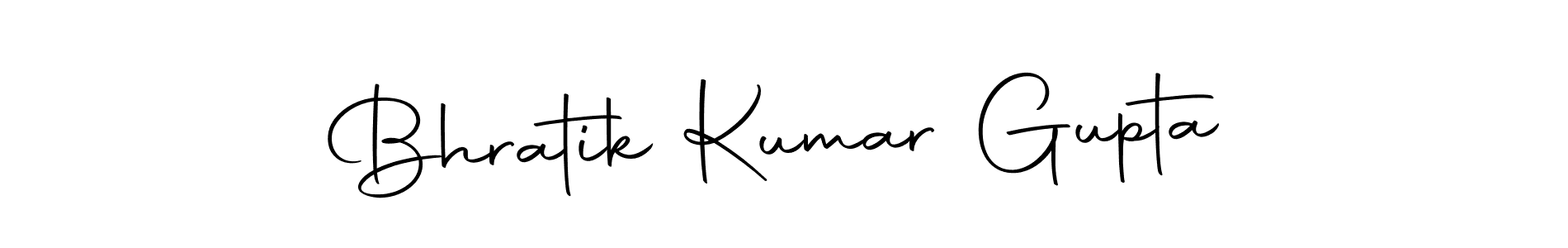 Create a beautiful signature design for name Bhratik Kumar Gupta. With this signature (Autography-DOLnW) fonts, you can make a handwritten signature for free. Bhratik Kumar Gupta signature style 10 images and pictures png
