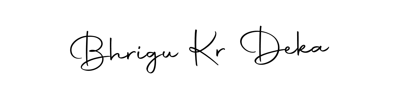 Create a beautiful signature design for name Bhrigu Kr Deka. With this signature (Autography-DOLnW) fonts, you can make a handwritten signature for free. Bhrigu Kr Deka signature style 10 images and pictures png