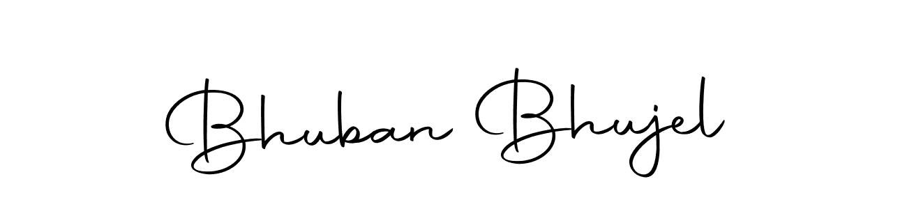 if you are searching for the best signature style for your name Bhuban Bhujel. so please give up your signature search. here we have designed multiple signature styles  using Autography-DOLnW. Bhuban Bhujel signature style 10 images and pictures png