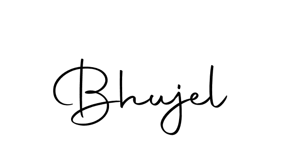 Create a beautiful signature design for name Bhujel. With this signature (Autography-DOLnW) fonts, you can make a handwritten signature for free. Bhujel signature style 10 images and pictures png