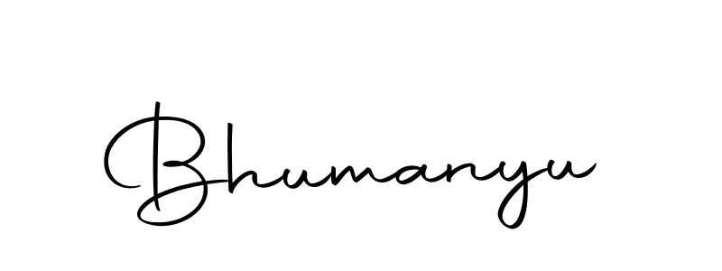 Design your own signature with our free online signature maker. With this signature software, you can create a handwritten (Autography-DOLnW) signature for name Bhumanyu. Bhumanyu signature style 10 images and pictures png