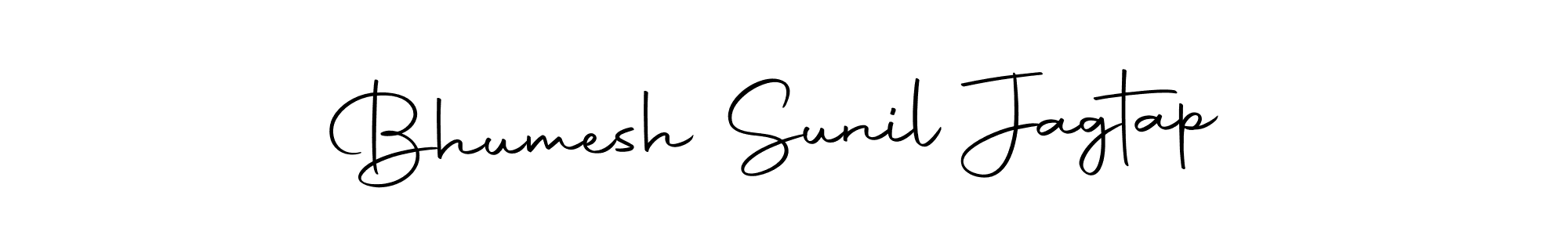 How to make Bhumesh Sunil Jagtap name signature. Use Autography-DOLnW style for creating short signs online. This is the latest handwritten sign. Bhumesh Sunil Jagtap signature style 10 images and pictures png