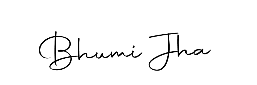 Make a beautiful signature design for name Bhumi Jha. With this signature (Autography-DOLnW) style, you can create a handwritten signature for free. Bhumi Jha signature style 10 images and pictures png