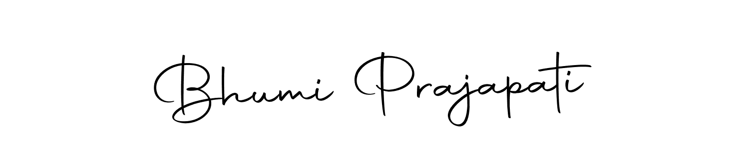 Create a beautiful signature design for name Bhumi Prajapati. With this signature (Autography-DOLnW) fonts, you can make a handwritten signature for free. Bhumi Prajapati signature style 10 images and pictures png