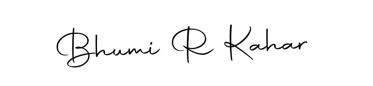 Make a beautiful signature design for name Bhumi R Kahar. Use this online signature maker to create a handwritten signature for free. Bhumi R Kahar signature style 10 images and pictures png