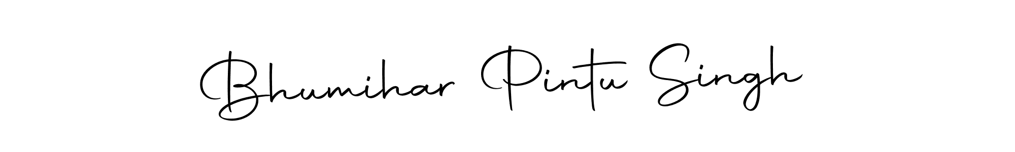 How to make Bhumihar Pintu Singh name signature. Use Autography-DOLnW style for creating short signs online. This is the latest handwritten sign. Bhumihar Pintu Singh signature style 10 images and pictures png