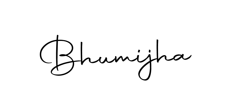 Create a beautiful signature design for name Bhumijha. With this signature (Autography-DOLnW) fonts, you can make a handwritten signature for free. Bhumijha signature style 10 images and pictures png