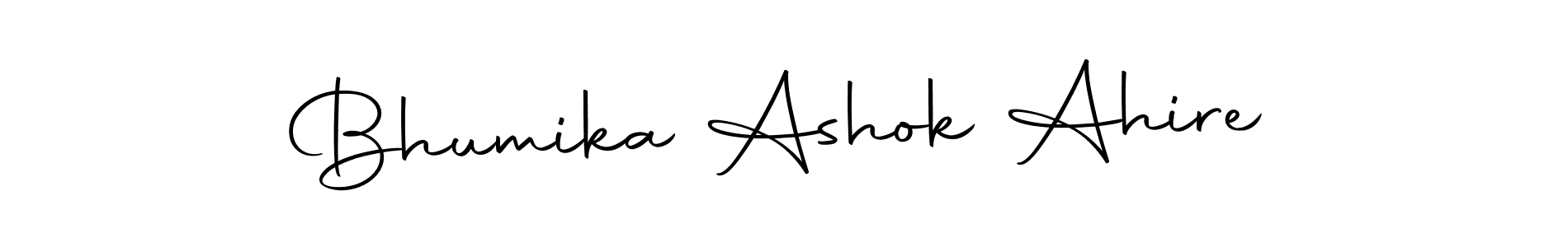 Make a beautiful signature design for name Bhumika Ashok Ahire. Use this online signature maker to create a handwritten signature for free. Bhumika Ashok Ahire signature style 10 images and pictures png