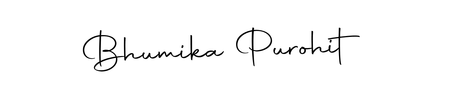 Create a beautiful signature design for name Bhumika Purohit. With this signature (Autography-DOLnW) fonts, you can make a handwritten signature for free. Bhumika Purohit signature style 10 images and pictures png