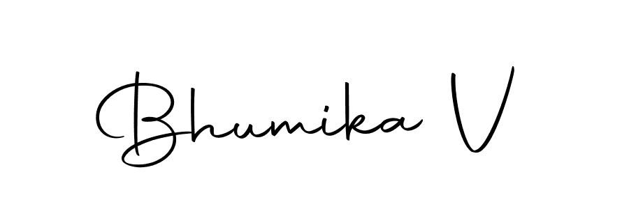 Here are the top 10 professional signature styles for the name Bhumika V. These are the best autograph styles you can use for your name. Bhumika V signature style 10 images and pictures png