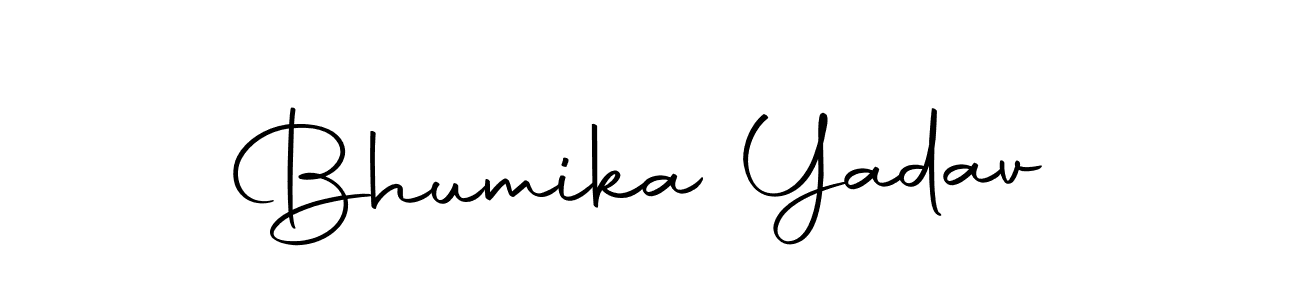 Design your own signature with our free online signature maker. With this signature software, you can create a handwritten (Autography-DOLnW) signature for name Bhumika Yadav. Bhumika Yadav signature style 10 images and pictures png
