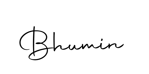 Use a signature maker to create a handwritten signature online. With this signature software, you can design (Autography-DOLnW) your own signature for name Bhumin. Bhumin signature style 10 images and pictures png