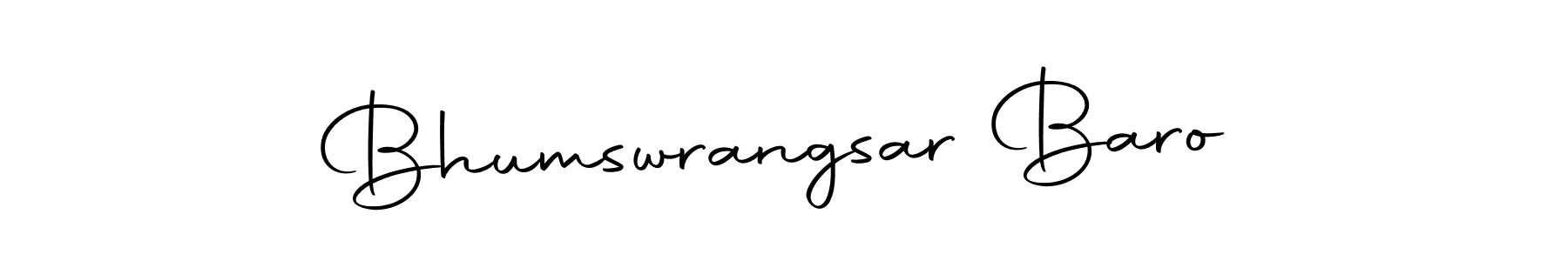 Design your own signature with our free online signature maker. With this signature software, you can create a handwritten (Autography-DOLnW) signature for name Bhumswrangsar Baro. Bhumswrangsar Baro signature style 10 images and pictures png