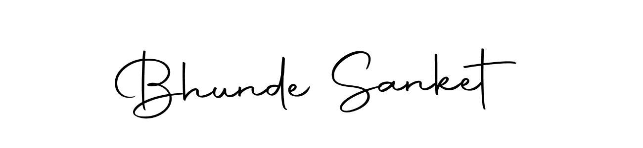 Bhunde Sanket stylish signature style. Best Handwritten Sign (Autography-DOLnW) for my name. Handwritten Signature Collection Ideas for my name Bhunde Sanket. Bhunde Sanket signature style 10 images and pictures png