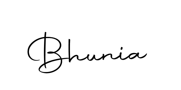 Create a beautiful signature design for name Bhunia. With this signature (Autography-DOLnW) fonts, you can make a handwritten signature for free. Bhunia signature style 10 images and pictures png