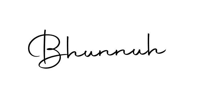 Bhunnuh stylish signature style. Best Handwritten Sign (Autography-DOLnW) for my name. Handwritten Signature Collection Ideas for my name Bhunnuh. Bhunnuh signature style 10 images and pictures png