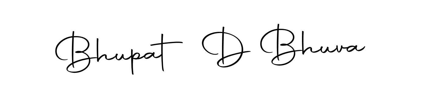 How to make Bhupat D Bhuva name signature. Use Autography-DOLnW style for creating short signs online. This is the latest handwritten sign. Bhupat D Bhuva signature style 10 images and pictures png