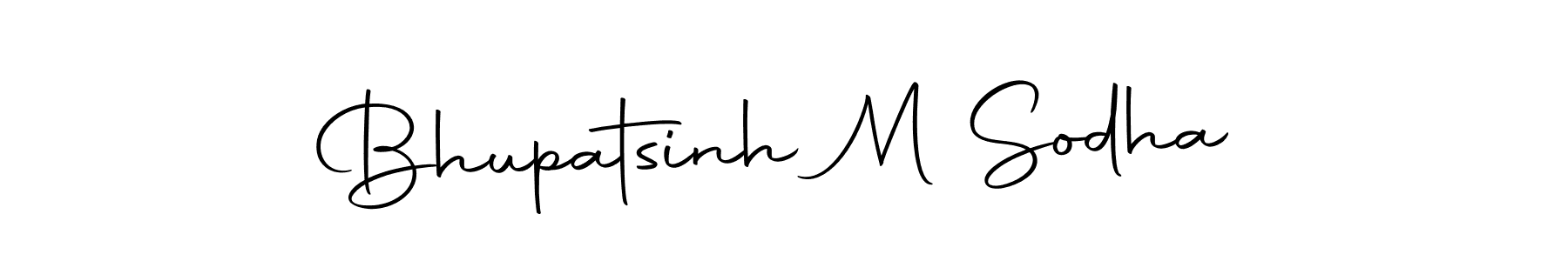 The best way (Autography-DOLnW) to make a short signature is to pick only two or three words in your name. The name Bhupatsinh M Sodha include a total of six letters. For converting this name. Bhupatsinh M Sodha signature style 10 images and pictures png