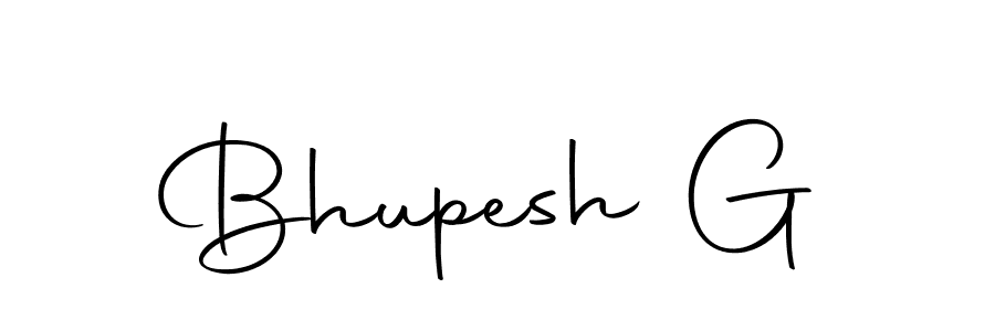 Create a beautiful signature design for name Bhupesh G. With this signature (Autography-DOLnW) fonts, you can make a handwritten signature for free. Bhupesh G signature style 10 images and pictures png