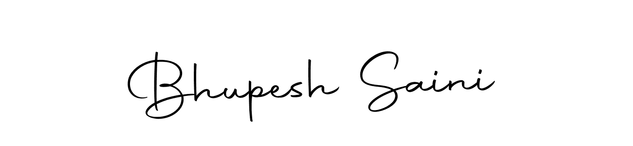 How to make Bhupesh Saini name signature. Use Autography-DOLnW style for creating short signs online. This is the latest handwritten sign. Bhupesh Saini signature style 10 images and pictures png