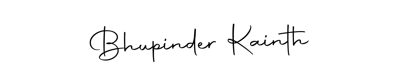 How to make Bhupinder Kainth name signature. Use Autography-DOLnW style for creating short signs online. This is the latest handwritten sign. Bhupinder Kainth signature style 10 images and pictures png