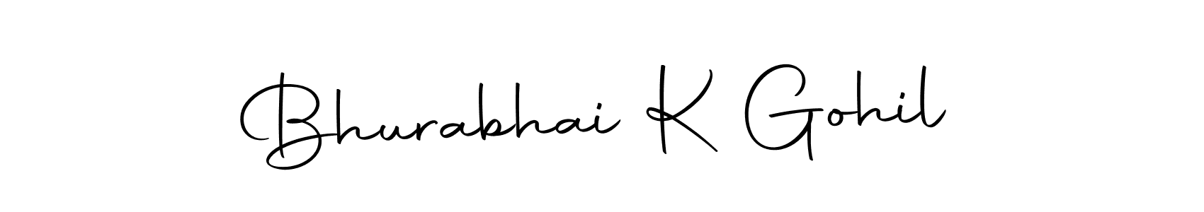 It looks lik you need a new signature style for name Bhurabhai K Gohil. Design unique handwritten (Autography-DOLnW) signature with our free signature maker in just a few clicks. Bhurabhai K Gohil signature style 10 images and pictures png