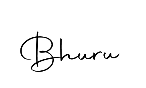 Use a signature maker to create a handwritten signature online. With this signature software, you can design (Autography-DOLnW) your own signature for name Bhuru. Bhuru signature style 10 images and pictures png