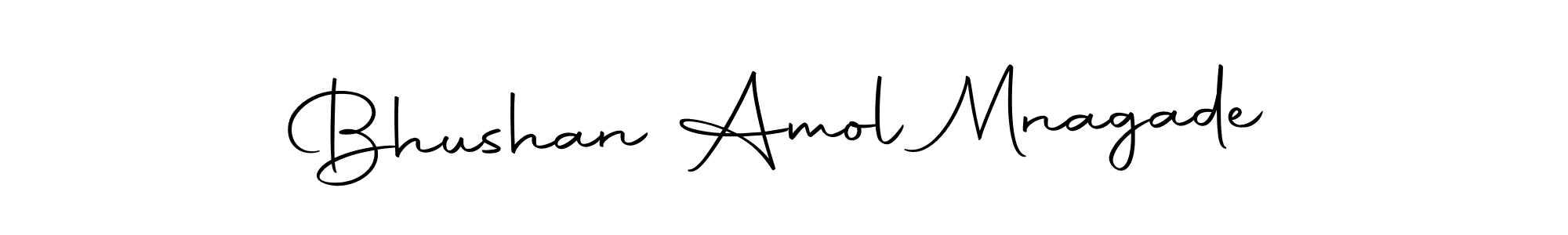 Make a short Bhushan Amol Mnagade signature style. Manage your documents anywhere anytime using Autography-DOLnW. Create and add eSignatures, submit forms, share and send files easily. Bhushan Amol Mnagade signature style 10 images and pictures png