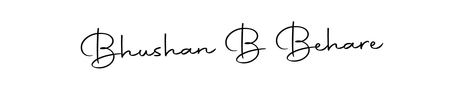 How to make Bhushan B Behare name signature. Use Autography-DOLnW style for creating short signs online. This is the latest handwritten sign. Bhushan B Behare signature style 10 images and pictures png