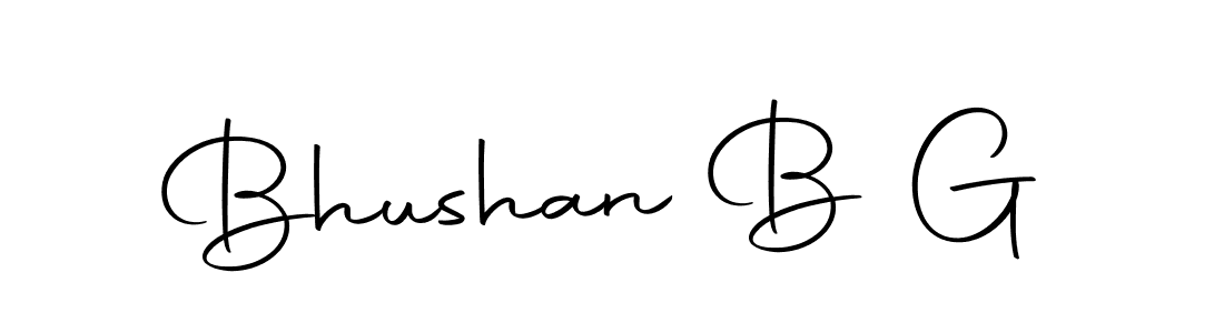 Make a beautiful signature design for name Bhushan B G. Use this online signature maker to create a handwritten signature for free. Bhushan B G signature style 10 images and pictures png
