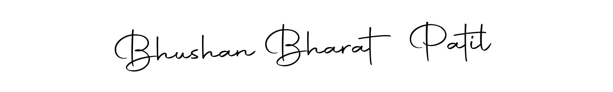 How to make Bhushan Bharat Patil name signature. Use Autography-DOLnW style for creating short signs online. This is the latest handwritten sign. Bhushan Bharat Patil signature style 10 images and pictures png